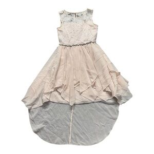 SOLD Rare Editions Lace Formal Dress Elegant Pale Rose Pink Girl’s Size 8